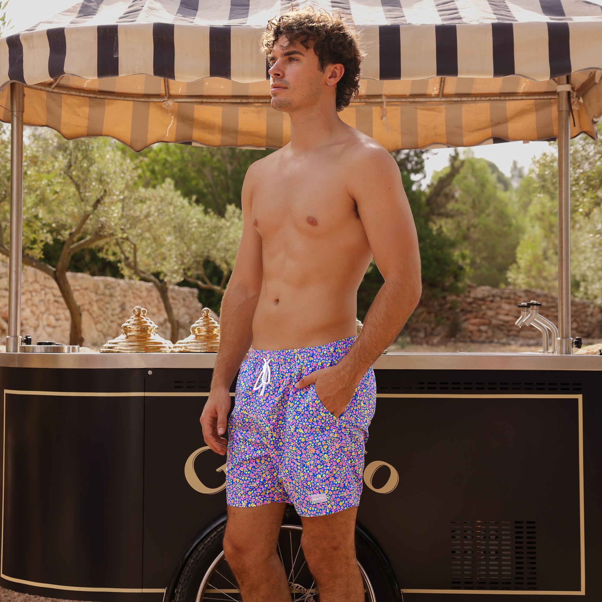 Men's Swim Trunks - Rosie Rally –Kulani Kinis