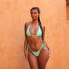 Micro Thong Tie Side Bikini Bottom - Tequila Spritz