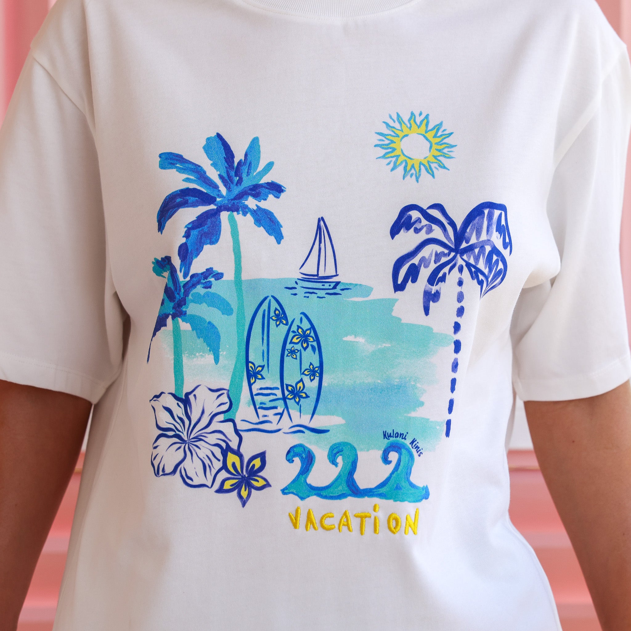 BOYFRIEND　Tシャツ Boyfriend Tee - Shell Spritz –Kulani Kinis