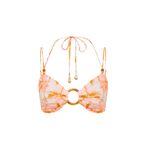 Ring Tie Crop Top - Wild Skies