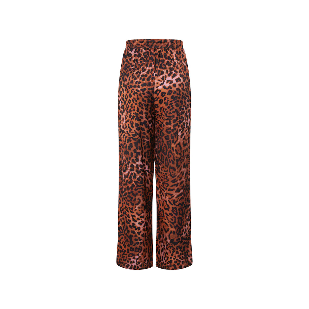 Draw String Resort Pants - Leopard Lasso