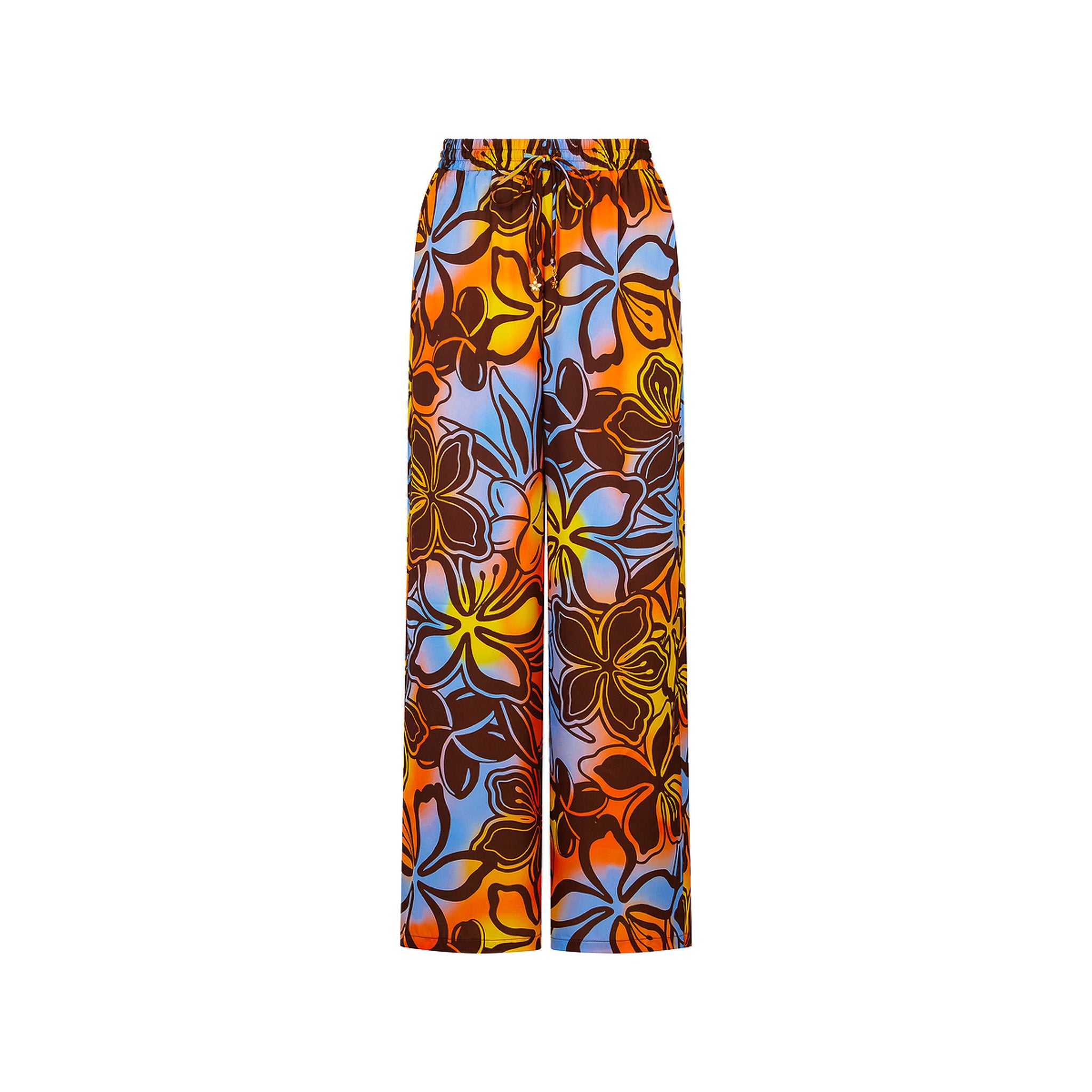 Drawstring Resort Pants - Frangipani Fizz –Kulani Kinis