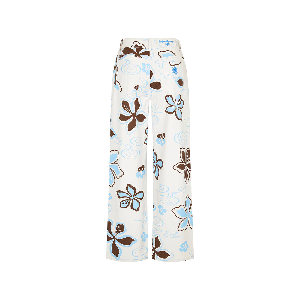 Straight Leg Printed Jean - Coco Lush