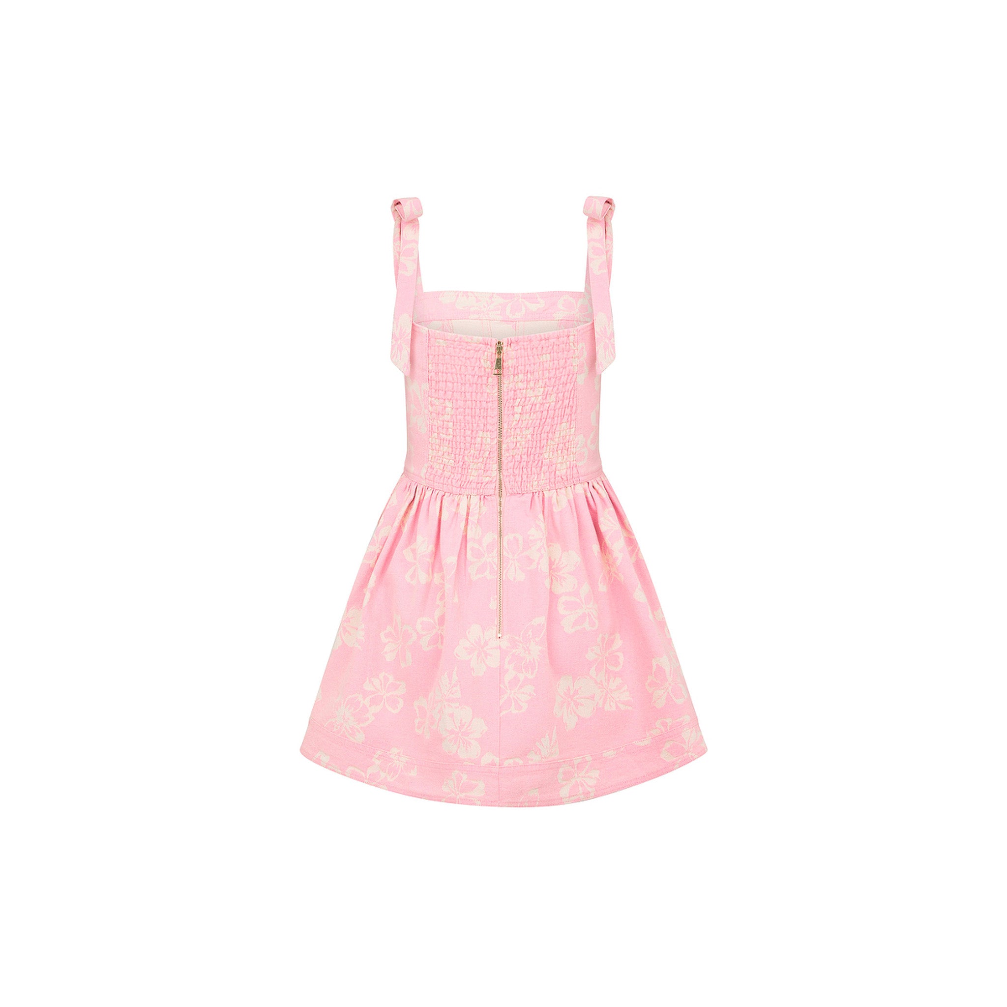 【CEREAL】【公式完売品】FRILLY PIXY DRESS PINK Ruffle Corset Mini Dress - Pixie Denim –Kulani Kinis