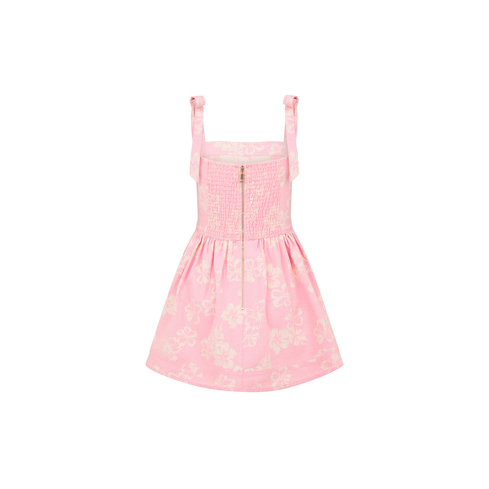 Ruffle Corset Mini Dress - Pixie Denim