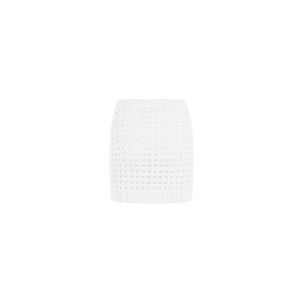 Crochet Mini Skirt - Ivory