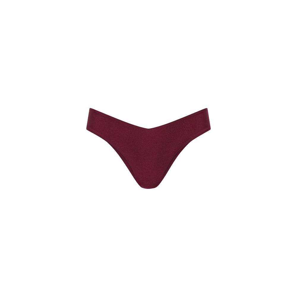 Cheeky V Bikini Bottom - Sangria