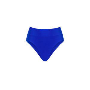 High Hip Cheeky Bikini Bottom - Blue Lagoon