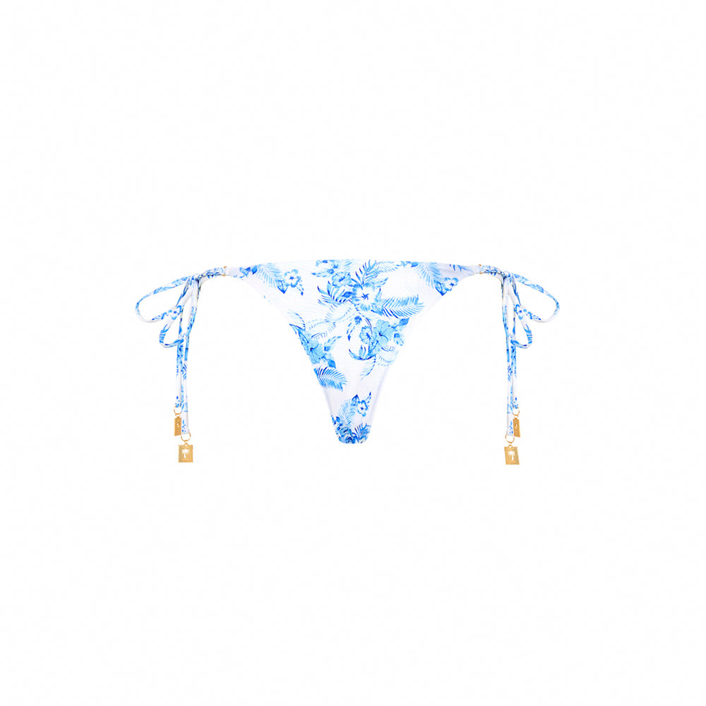 Thong Tie Side Bikini Bottom - Vintage Paradise