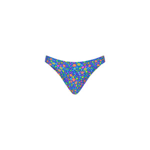 Minimal Full Coverage Bikini Bottom - Electric Bloom