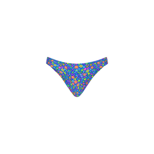 Minimal Full Coverage Bikini Bottom - Electric Bloom –Kulani Kinis