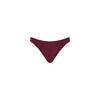 Minimal Full Coverage Bikini Bottom - Sangria