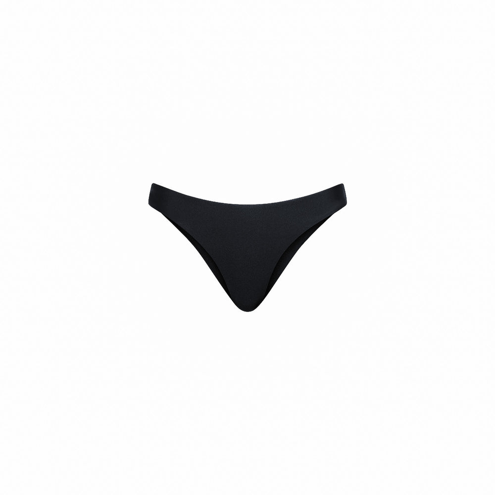 Minimal Full Coverage Bikini Bottom - Twilight Black