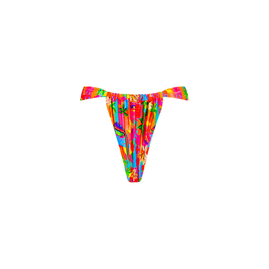 Ruched Thong Bikini Bottom - Havana Haven
