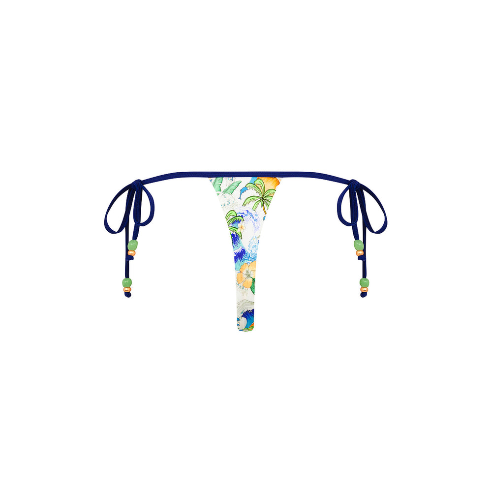Micro Thong Tie Side Bikini Bottom - Blue Crush