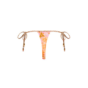 Micro Thong Tie Side Bikini Bottom - Wild Skies