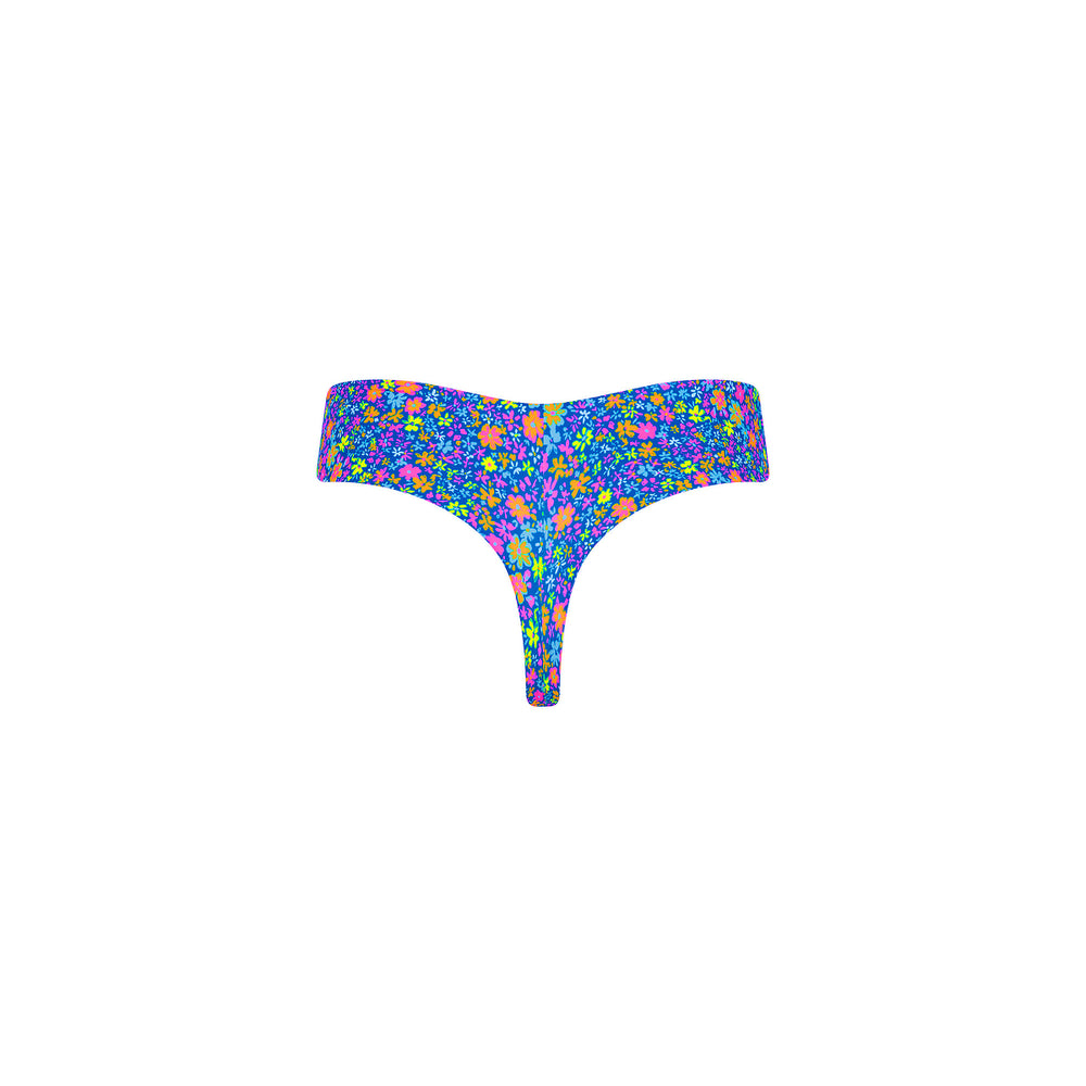 Mid-Rise Brazilian Bikini Bottom - Electric Bloom