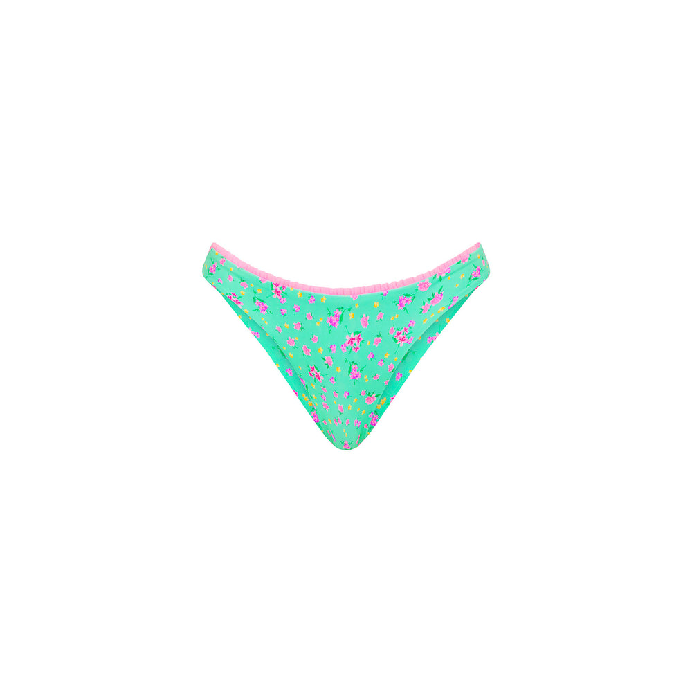 Decorative Full Coverage Bikini Bottom - Mint Macaron