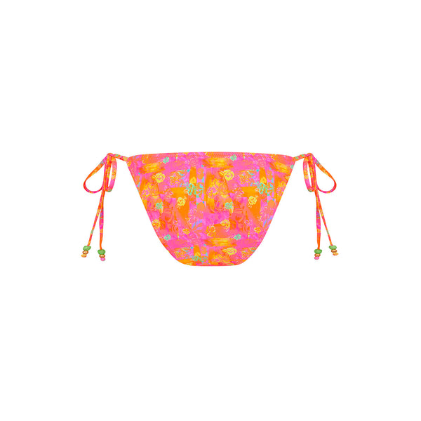 Full Coverage Tie Bikini Bottom - Sunrise Kiss