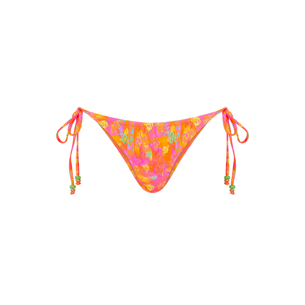 Full Coverage Tie Bikini Bottom - Sunrise Kiss
