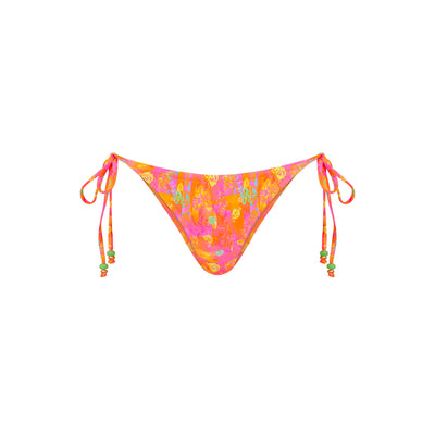 Full Coverage Tie Bikini Bottom - Sunrise Kiss