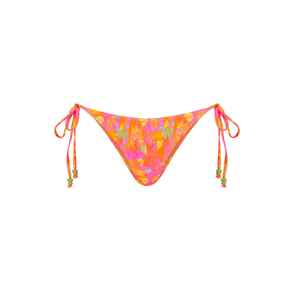 Full Coverage Tie Bikini Bottom - Sunrise Kiss