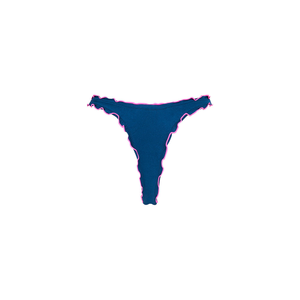 Lettuce Edge Thong Bikini Bottom - Mystic Moon