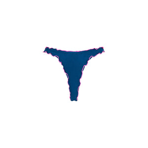 Lettuce Edge Thong Bikini Bottom - Mystic Moon