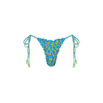 Lettuce Edge Thong Tie Bikini Bottom - La Belle