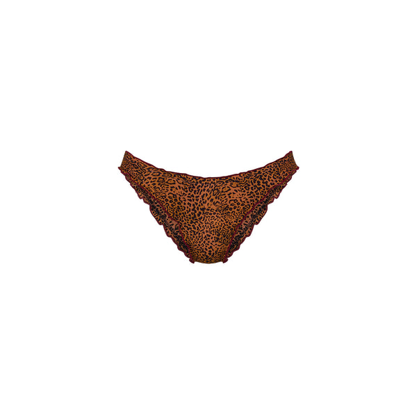 Lettuce Edge Full Coverage Bikini Bottom - Wild Rose