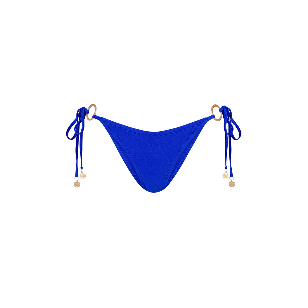 Ring Cheeky Tie Bikini Bottom - Blue Lagoon