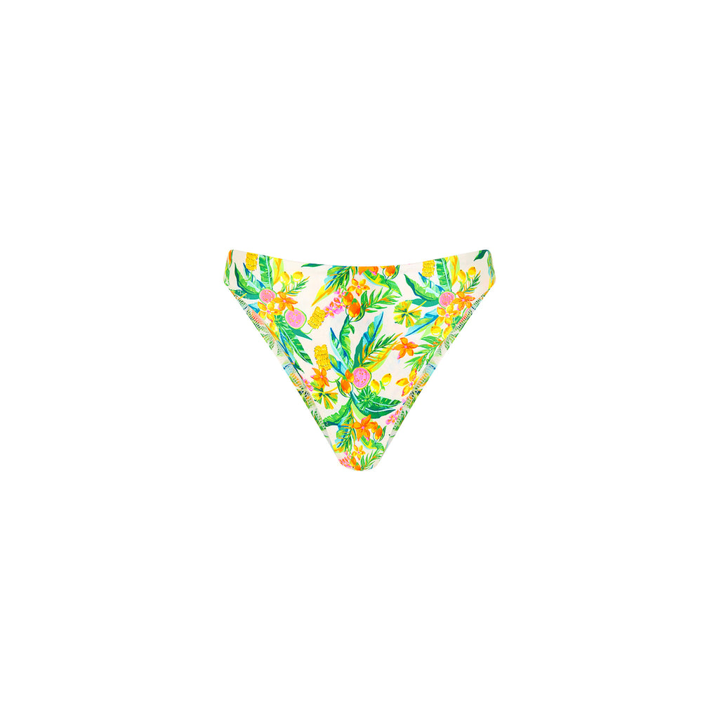 High Leg Full Vintage Bikini Bottom - Golden Hour