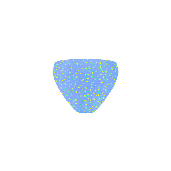 High Leg Full Vintage Bikini Bottom - Lemon Bloom