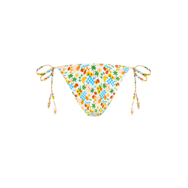 Dipped Cheeky Tie Bikini Bottom - Suncatcher