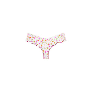 Lettuce Frill Thong Bikini Bottom - Rosie Posie