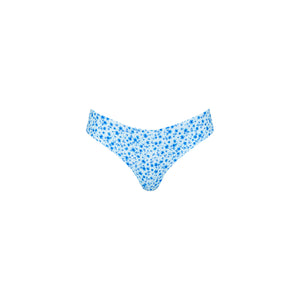 Lettuce Frill Thong Bikini Bottom - Dream Flower
