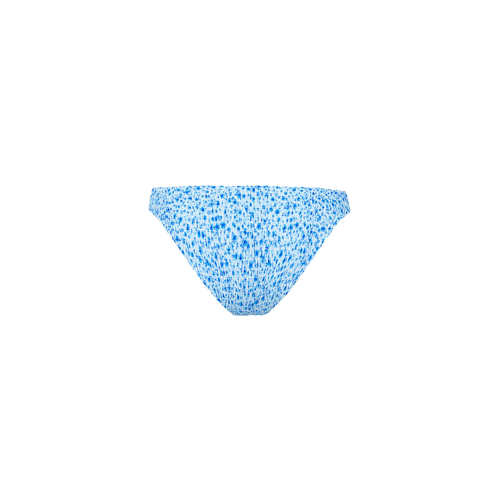 Shirred Minimal Full Coverage Bikini Bottom - Dream Flower