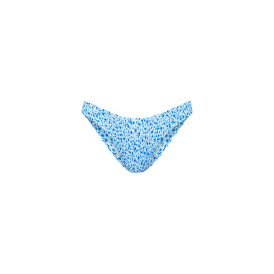 Shirred Minimal Full Coverage Bikini Bottom - Dream Flower
