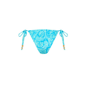Trio Ring Cheeky Tie Bikini Bottom - Starry Seas