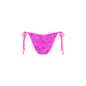 Bind Dipped Cheeky Tie Bikini Bottom - Bubble Berry