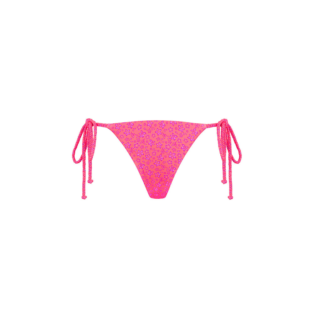 Bananhot Side-tie Triangle Bikini Bottoms In White Bananhot Side-tie Triangle Bikini Bottoms In White