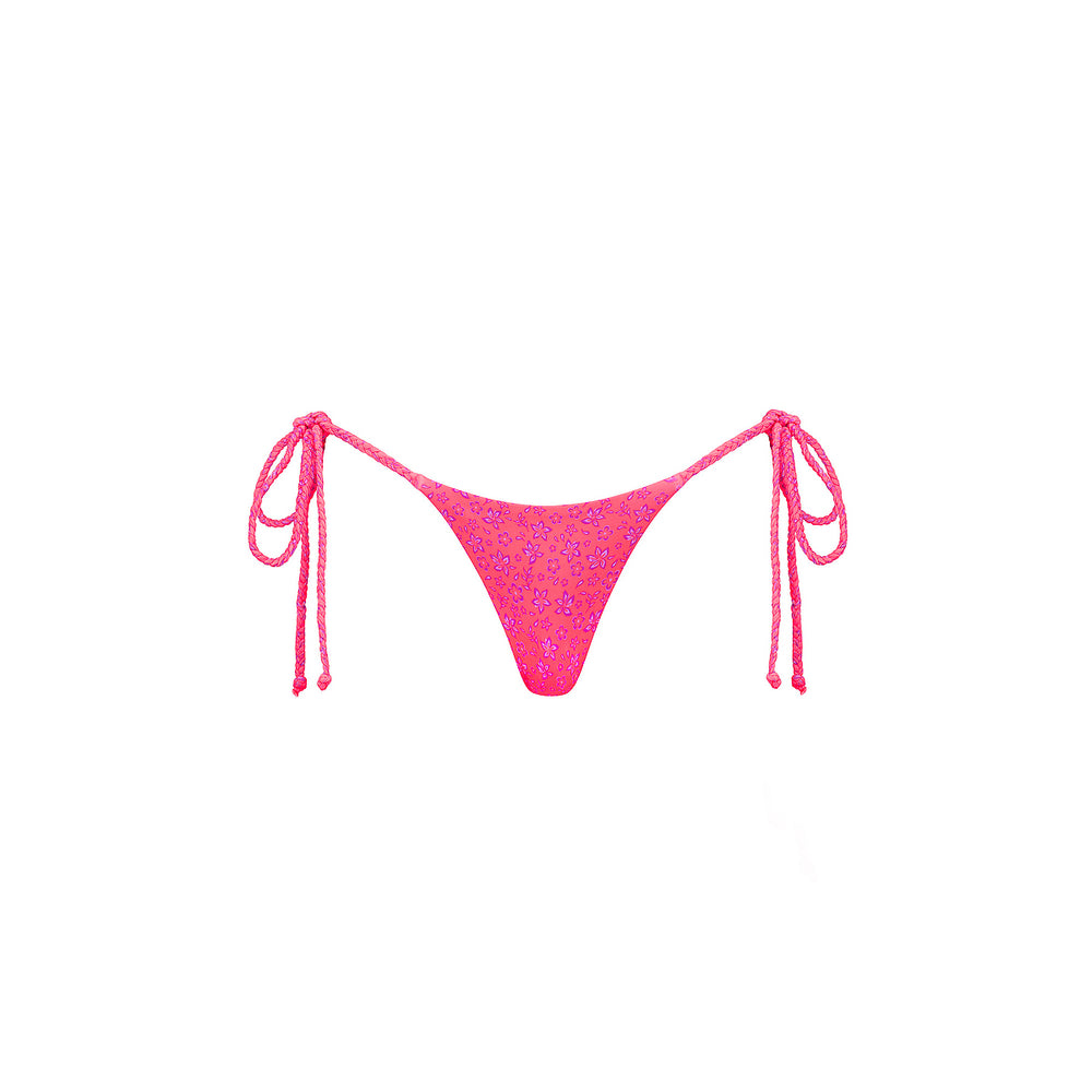 Braided Thong Tie Side Bikini Bottom - Kiss Me