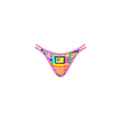 Double Bind Twin Strap Bikini Bottom - Sun Honey