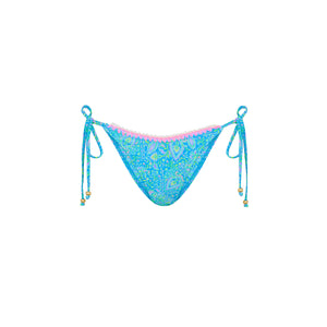 Crochet Dipped Cheeky Tie Bikini Bottom - Stargaze