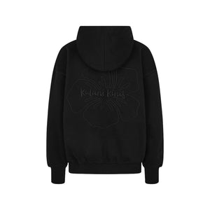 Embroidered Hoodie - Twilight Black
