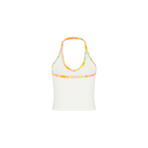 Printed Dip Halter Tank - Summer Sundae