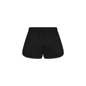 Embroidered Track Shorts - Twilight Black