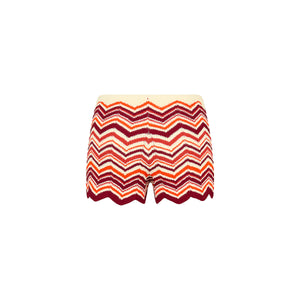 Chevron Knit Micro Short - Toffee Twist