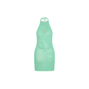 Summer Knit Mini Dress - Crystal Tides