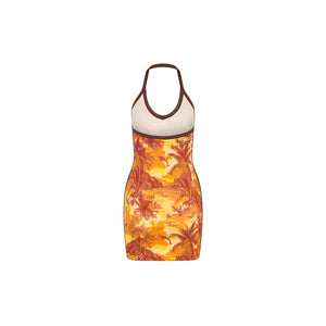 Dip Halter Mini Dress - Vintage Vacay